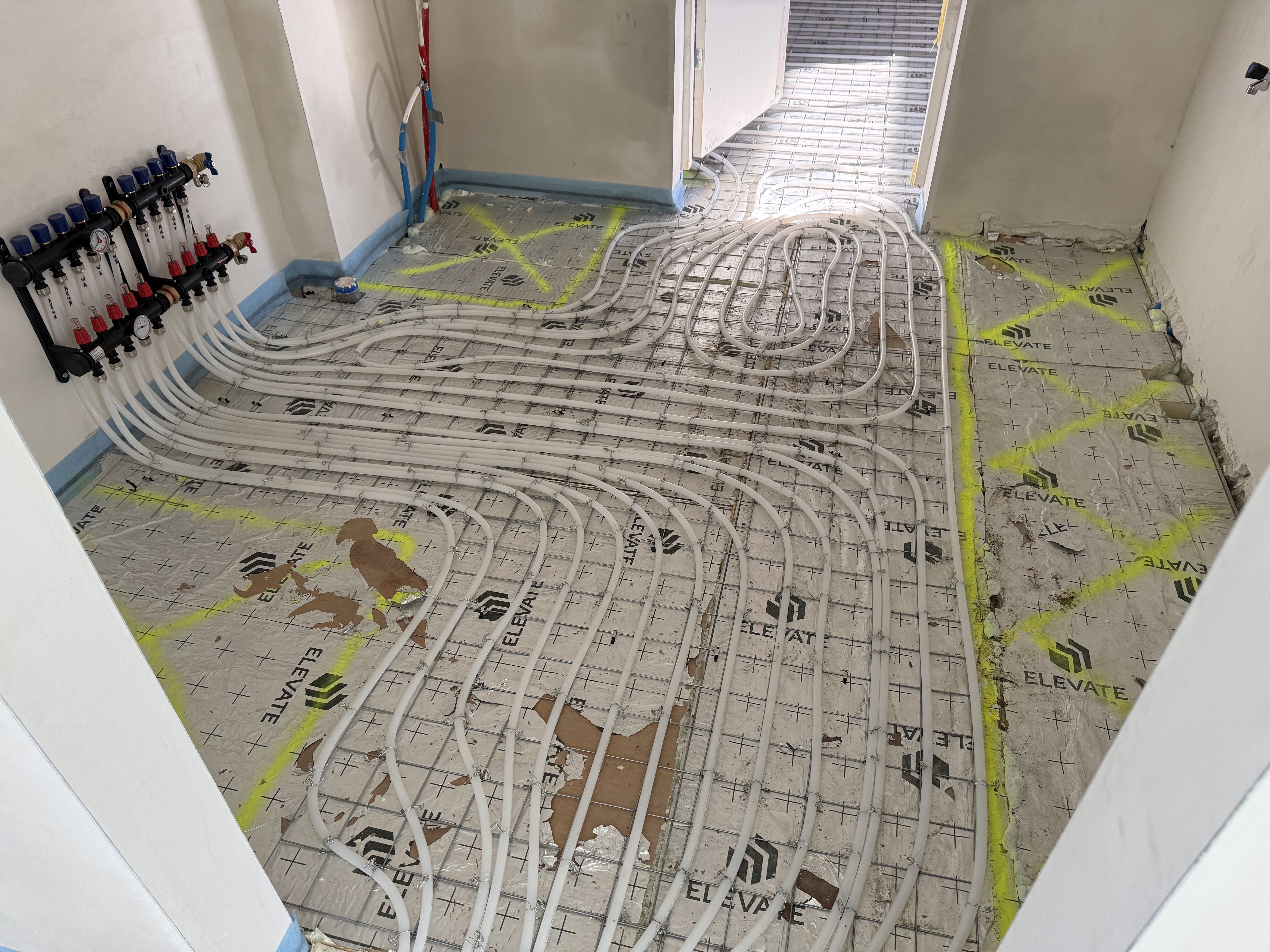 Vloerverwarming verdeler systeem